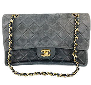 マトラッセ 25㎝ ラムスキン ブラック ショルダーバッグ A01112