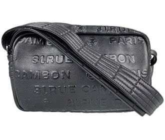 アンリミテッド  カーフスキン ブラック ショルダーバッグ