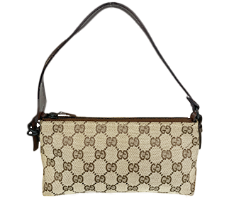 GGキャンバス キャンバス レザー ベージュ アクセサリーポーチ