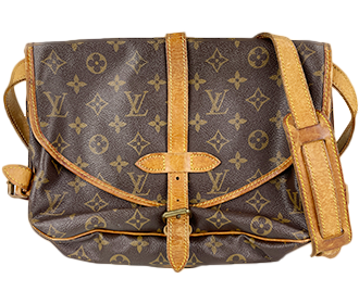 モノグラム ソミュール30 ブラウン ショルダーバッグ M42256