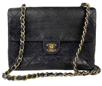 マトラッセ 20㎝ ラムスキン ブラック ショルダーバッグ A01163