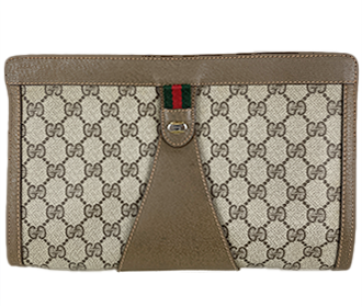 オールドシェリーライン PVC レザー ブラウン セカンドバッグ