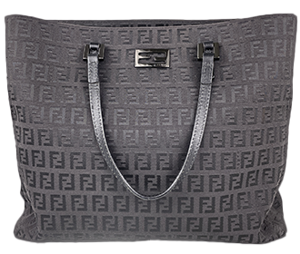 ズッキーノ キャンバス レザー グレー トートバッグ