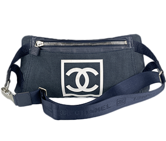 スポーツライン キャンバス ネイビー ウエストバッグ