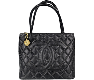 復刻トート マトラッセ キャビアスキン ブラック トートバッグ A01804