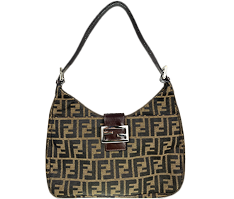 ズッカ キャンバス レザー ブラウン ショルダーバッグ