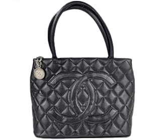 復刻トート マトラッセ キャビアスキン ブラック トートバッグ A01804