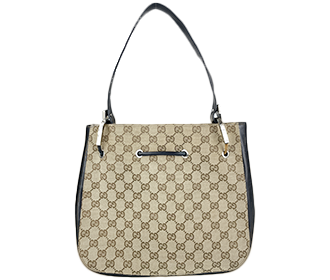 GGキャンバス キャンバス レザー ベージュ ショルダーバッグ