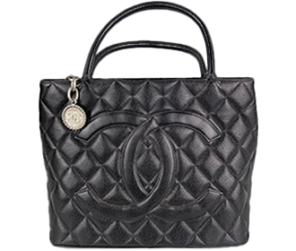 復刻トート マトラッセ キャビアスキン ブラック トートバッグ A01804