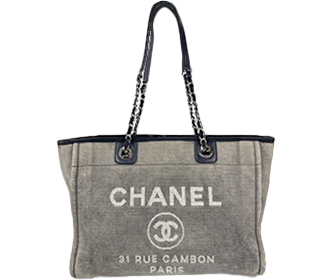 ドーヴィル キャンバス グレー トートバッグ