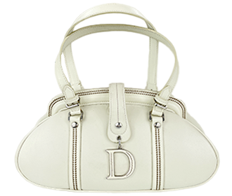 レザー ホワイト ハンドバッグ