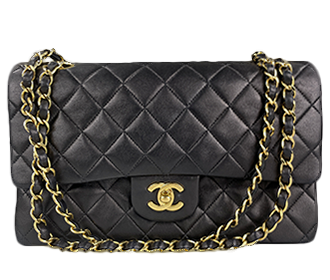 マトラッセ 25㎝ ラムスキン ブラック ショルダーバッグ A01112