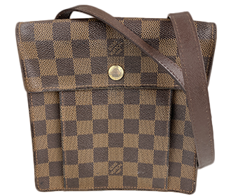 ダミエ エベヌ ピムリコ ブラウン ショルダーバッグ N45272