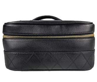 ビコローレ ラムスキン ブラック バニティ ハンドバッグ A01618