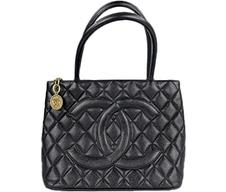 復刻トート マトラッセ キャビアスキン ブラック トートバッグ A01804