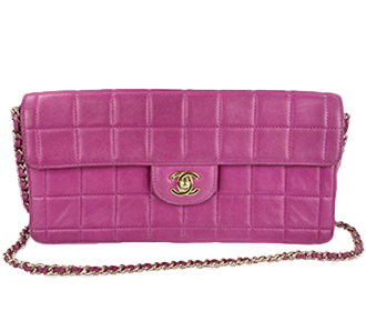 チョコバー ラムスキン ピンク ショルダーバッグ A15316