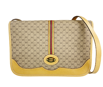 オールドGGプラス シェリーライン PVC レザー ベージュ ショルダーバッグ