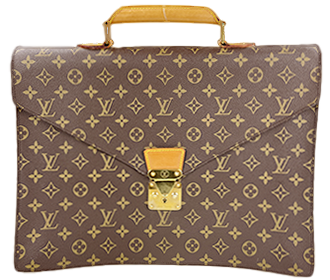 モノグラム セルヴィエット コンセイエ ブラウン ブリーフケース M53331