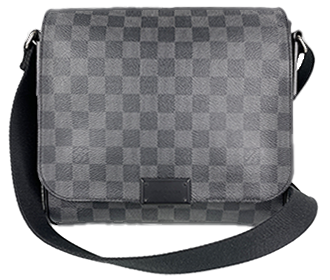 ダミエ グラフィット ディストリクトPM グレー ショルダーバッグ N41260