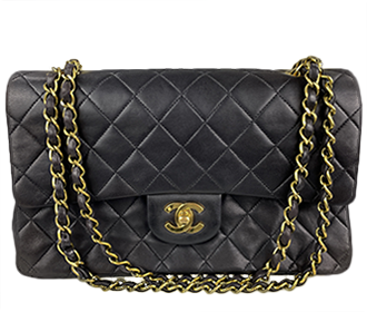 マトラッセ 25㎝ ラムスキン ブラック ショルダーバッグ A01112