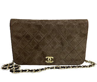 マトラッセ 23㎝ スエード ブラウン ショルダーバッグ