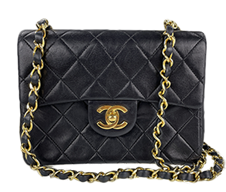 ミニマトラッセ 18㎝ ラムスキン ブラック ショルダーバッグ A01115