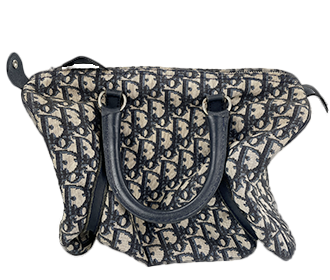 トロッター キャンバス レザー ネイビー ベージュ ボストンバッグ