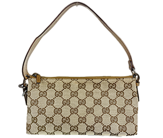 GGキャンバス キャンバス レザー ベージュ ハンドバッグ