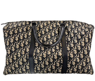 トロッター キャンバス レザー ネイビー ベージュ ボストンバッグ