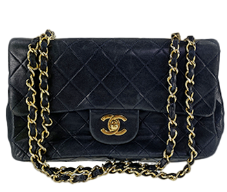 マトラッセ 23㎝ ラムスキン ブラック ショルダーバッグ A01113