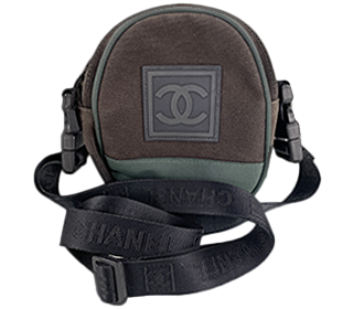 スポーツライン キャンバス グリーン ブラック ショルダーバッグ