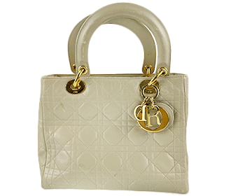 レディカナージュ ミディアム ラムスキン ベージュ ハンドバッグ