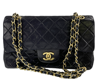 マトラッセ 25㎝ ラムスキン ブラック ショルダーバッグ A01112