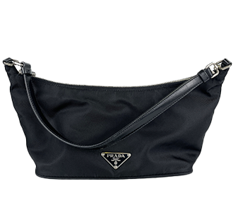 ナイロン キャンバス ブラック ショルダーバッグ