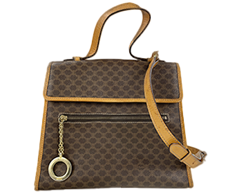 マカダム ガンチーニ PVC レザー ブラウン 2WAY ショルダーバッグ