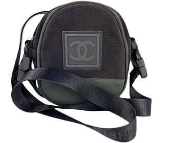 スポーツライン キャンバス グリーン ブラック ショルダーバッグ