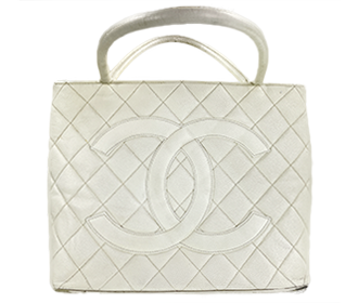 復刻トート マトラッセ キャビアスキン ホワイト トートバッグ A01804