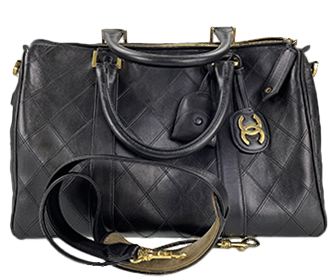 ビコローレ カーフスキン ブラック 2WAY ボストンバッグ