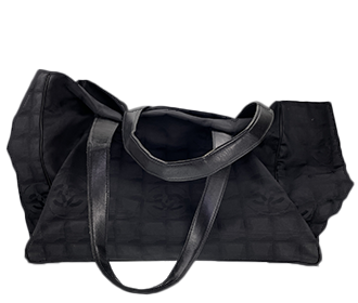 ニュートラベルライン ナイロンジャガード ブラック トートバッグ