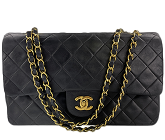 マトラッセ 25㎝ ラムスキン ブラック ショルダーバッグ A01112