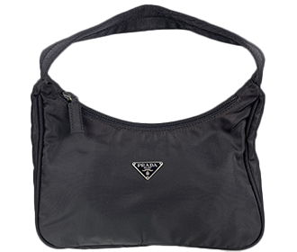 ナイロン キャンバス ブラック ハンドバッグ