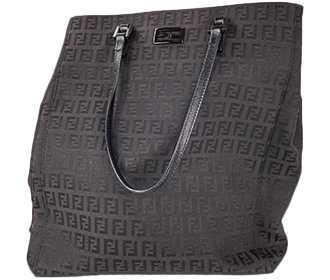 ズッキーノ キャンバス レザー ブラウン トートバッグ