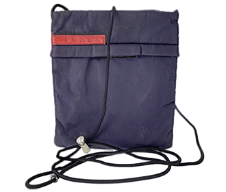 スポーツ ナイロン キャンバス ネイビー ショルダーバッグ