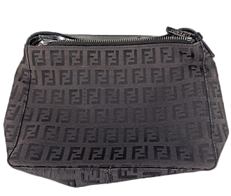 ズッキーノ キャンバス レザー ブラウン ポーチ