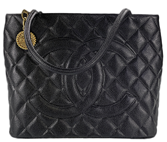 復刻トート マトラッセ キャビアスキン ゴールド金具 ブラック トートバッグ A01804