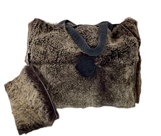 ラパン スエード ブラウン トートバッグ