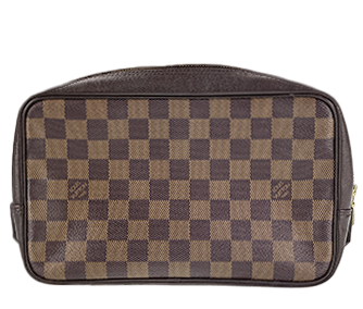 ダミエ エベヌ トゥルース トワレット ブラウン ポーチ N47623