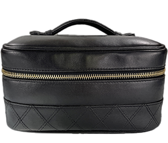 ビコローレ ラムスキン ブラック バニティ ハンドバッグ A01618