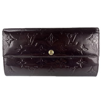 モノグラム ヴェルニ ポルトフォイユ サラ アマラント 長財布 M93524