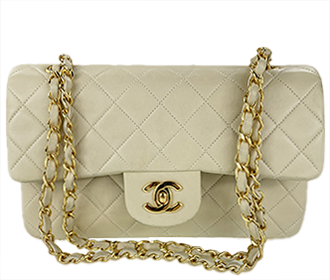 マトラッセ 23㎝ ラムスキン ベージュ ショルダーバッグ A01113